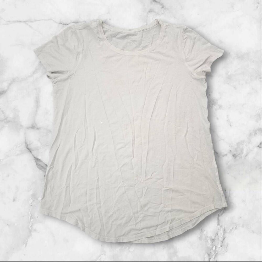 Lululemon Size 6 White Short Sleeve